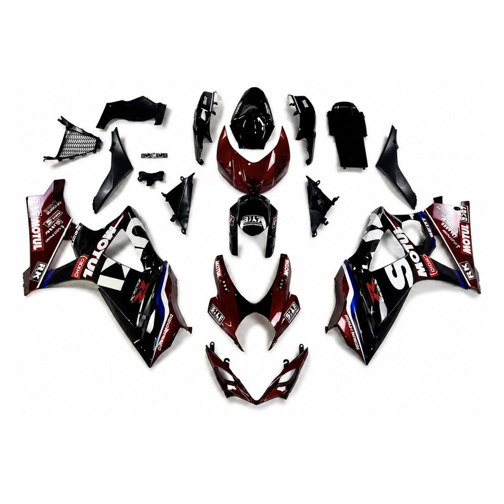 NT Fairing Fit for Suzuki 2007-2008 GSXR 1000 N088- Burgundy Black | ABS Injection - 1