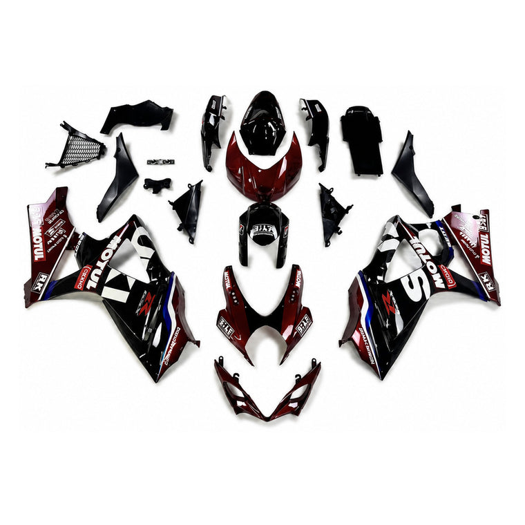 NT Fairing Fit for Suzuki 2007-2008 GSXR 1000 N088- Burgundy Black | ABS Injection