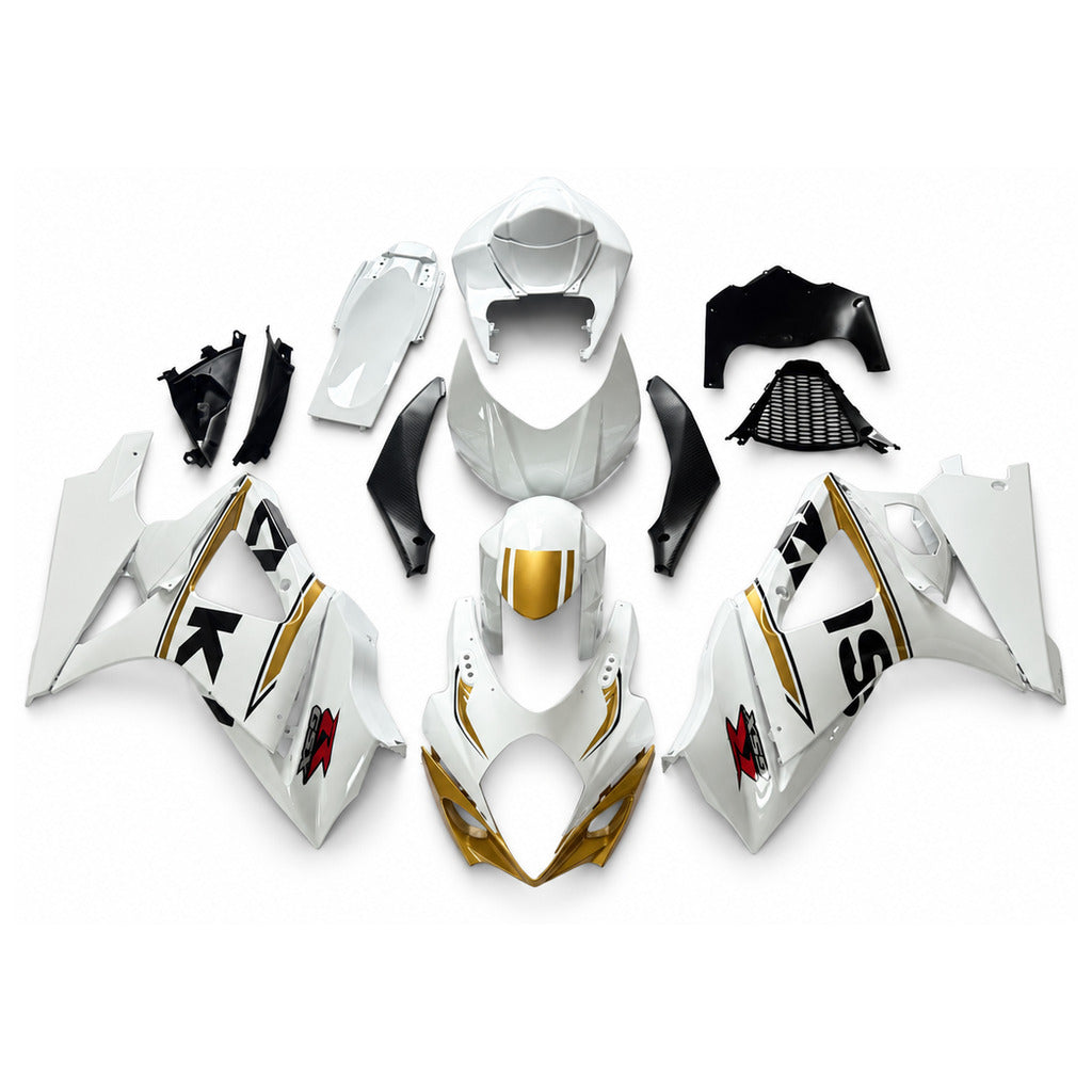 NT Fairing Fit for Suzuki 2007-2008 GSXR 1000 N092- Gold White Black | ABS Injection - 1