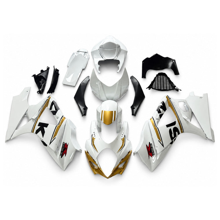 NT Fairing Fit for Suzuki 2007-2008 GSXR 1000 N092- Gold White Black | ABS Injection