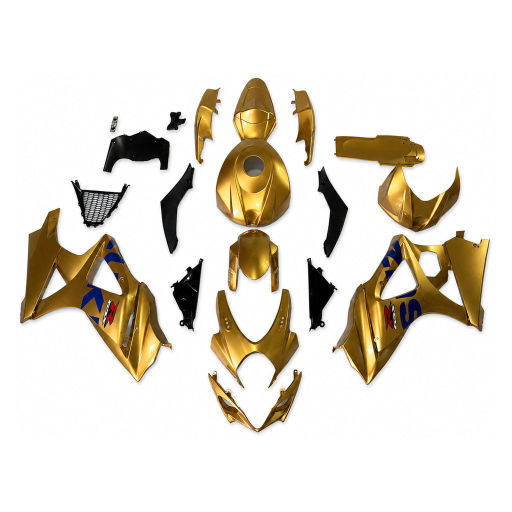US Stock NT Aftermarket Injection ABS Gold Plastic Fairing Fit for GSXR 1000 2007-2008 N084 Available in CA