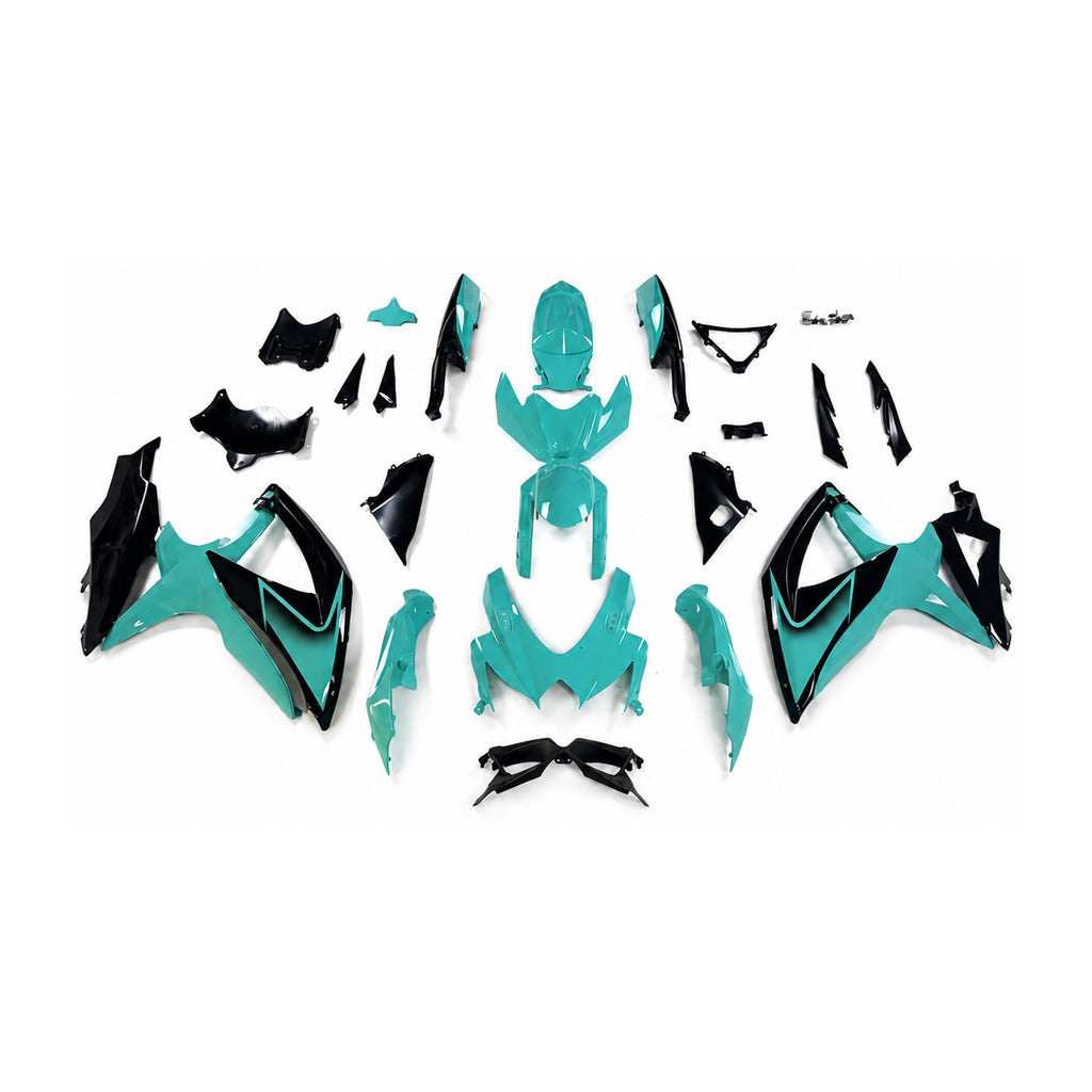 NT Fairing Fit for Suzuki 2008-2010 GSXR600/750 N124- Teal Black | ABS Injection - 1