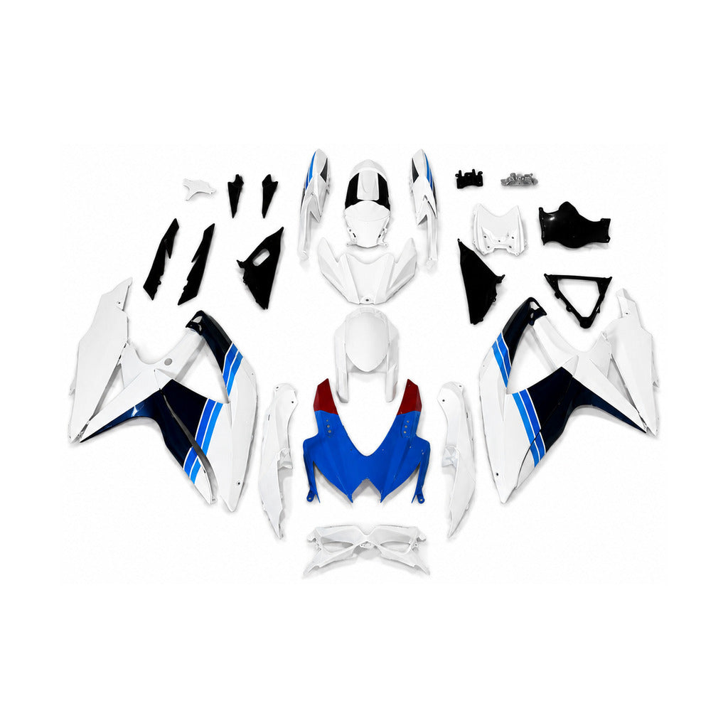 NT Fairing Fit for Suzuki 2008-2010 GSXR600/750 N129- Blue White Black | ABS Injection - 1