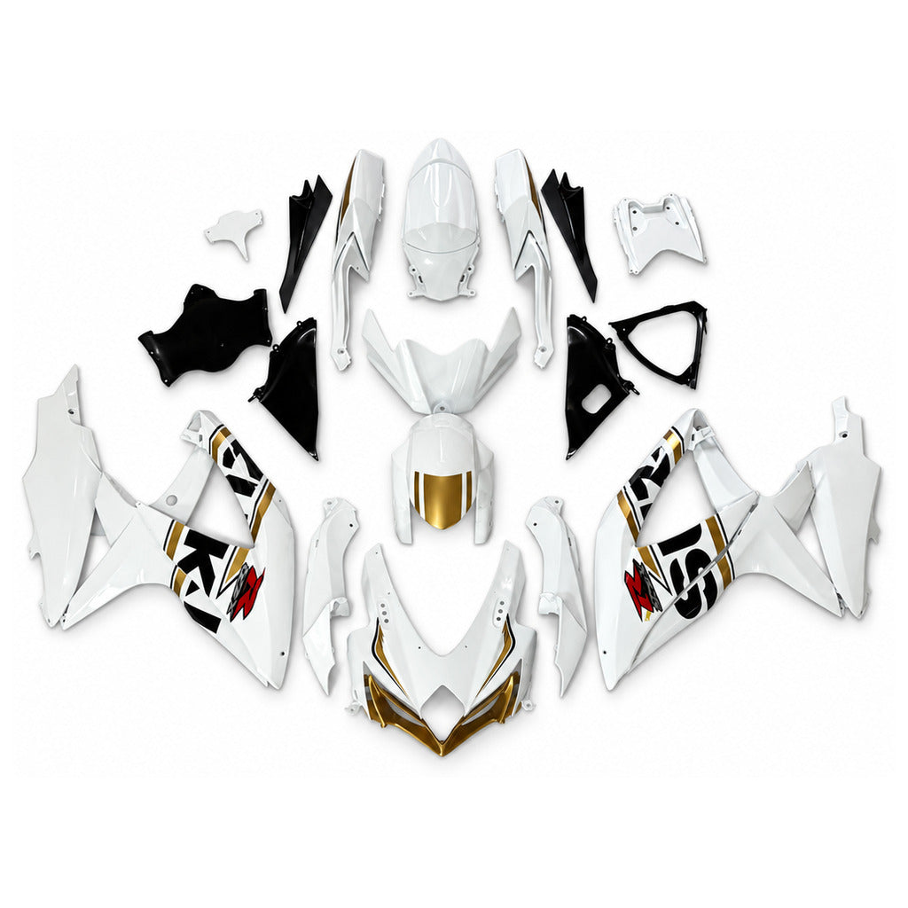 NT Fairing Fit for Suzuki 2008-2010 GSXR600/750 N132- Gold White Black | ABS Injection - 1