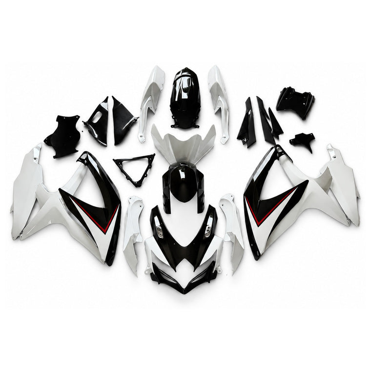 NT Fairing Fit for Suzuki 2008-2010 GSXR600/750 N134- White Black | ABS Injection