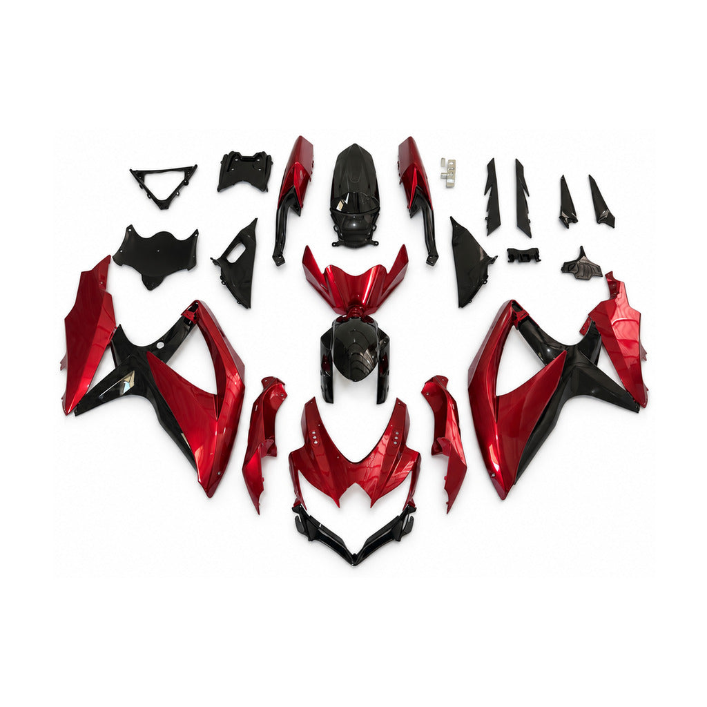 NT Fairing Fit for Suzuki 2008-2010 GSXR600/750 N139- Red Black | ABS Injection - 1