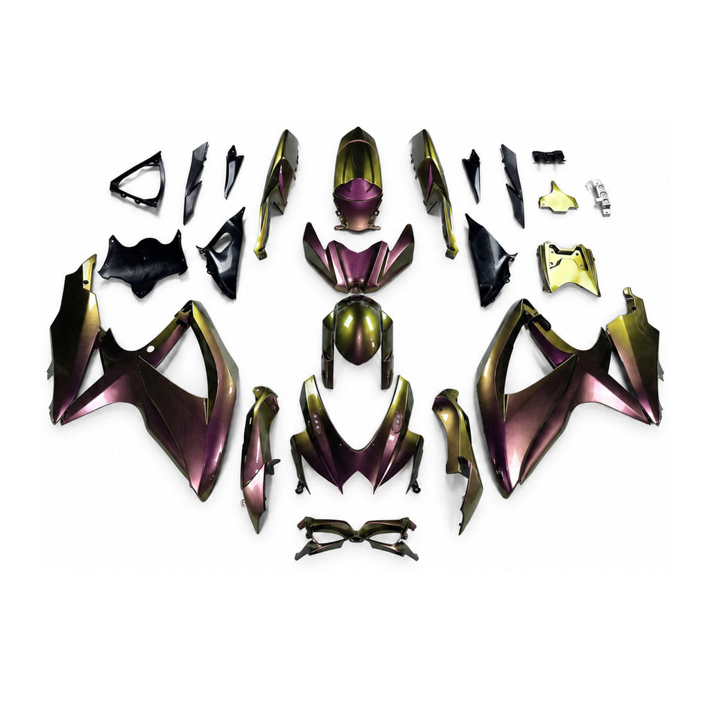 NT Fairing Fit for Suzuki 2008-2010 GSXR600/750 N130- Gold Burgundy Black | ABS Injection - 1