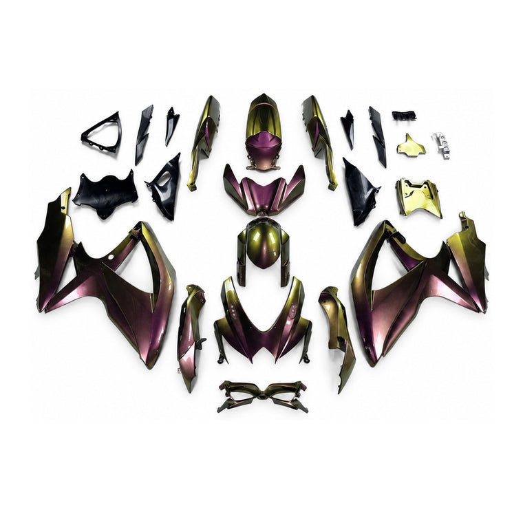 NT Fairing Fit for Suzuki 2008-2010 GSXR600/750 N130- Gold Burgundy Black | ABS Injection