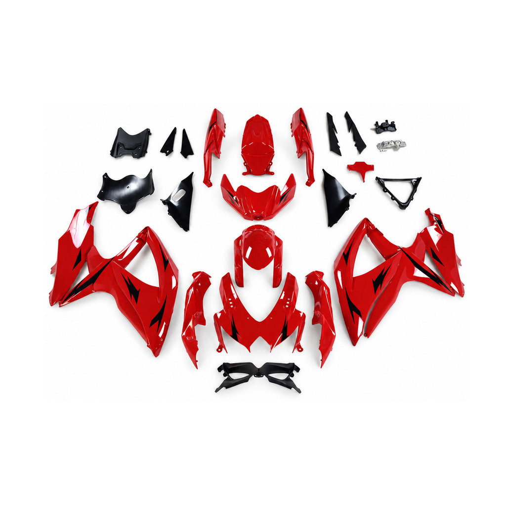 NT Fairing Fit for Suzuki 2008-2010 GSXR600/750 N136- Red Black | ABS Injection - 1