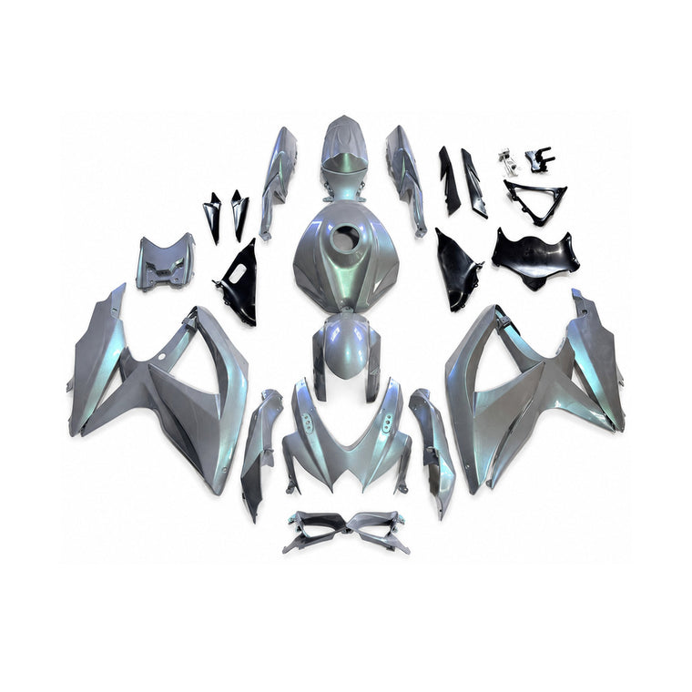 NT Fairing Fit for Suzuki 2008-2010 GSXR600/750 U126- Silver Green Black | ABS Injection
