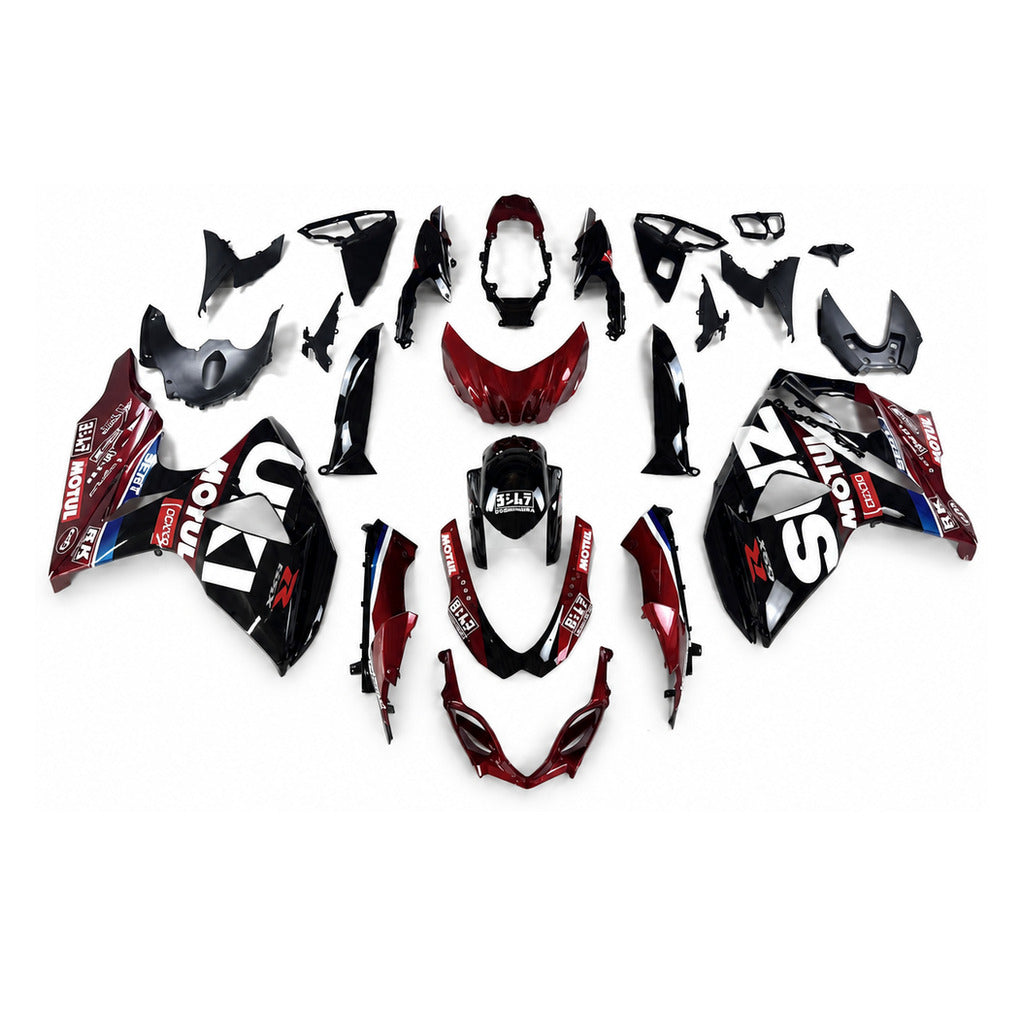 NT Fairing Fit for Suzuki 2009-2016 GSXR 1000 N092- Burgundy Blue Black | ABS Injection - 1