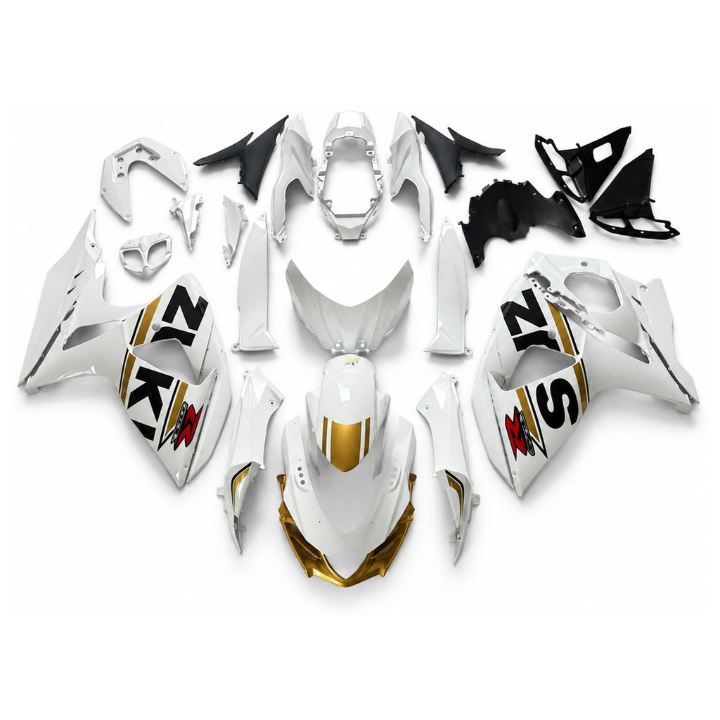 NT Fairing Fit for Suzuki 2009-2016 GSXR 1000 N096- Gold White | ABS Injection - 1