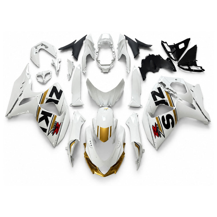 NT Fairing Fit for Suzuki 2009-2016 GSXR 1000 N096- Gold White | ABS Injection