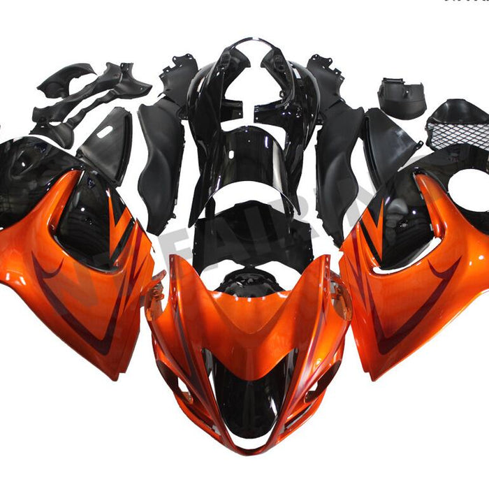 NT Aftermarket Injection ABS Plastic Fairing Fit for GSXR 1300 Hayabusa 2008-2020 Orange Black N086