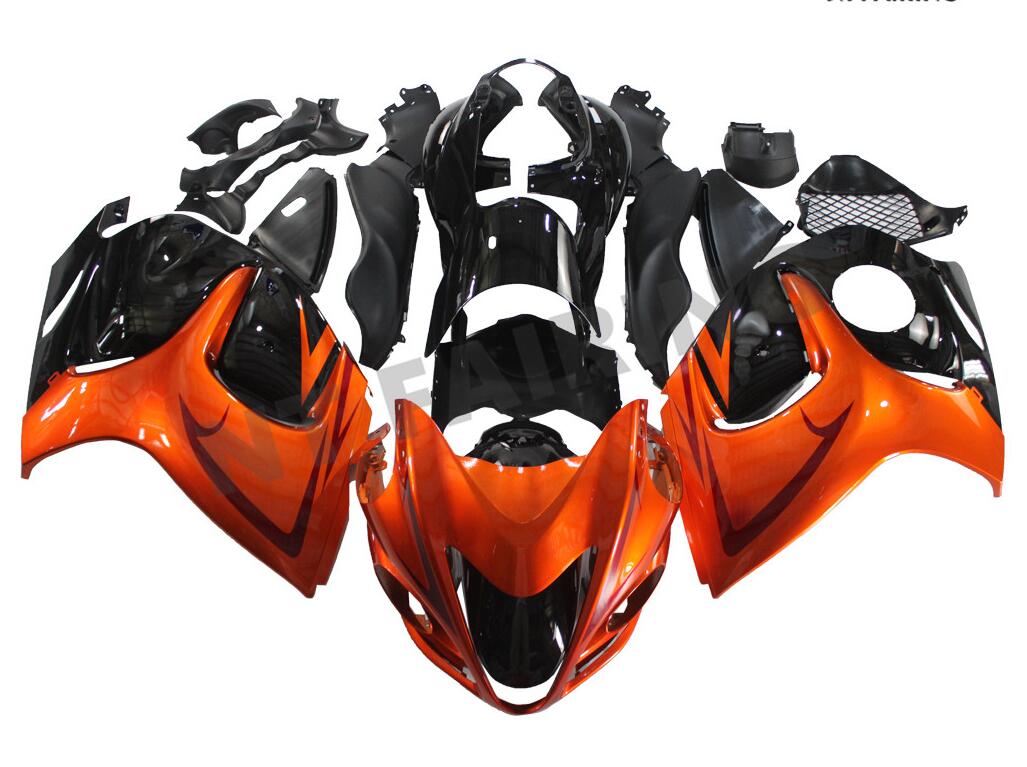 NT Fairing Fit for Suzuki 2008-2020 Hayabusa GSXR 1300 N086- Orange Black | ABS Injection