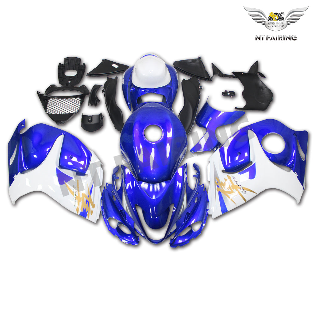 NT Fairing Fit for Suzuki 2008-2020 Hayabusa GSXR 1300 N012- Blue White | ABS Injection