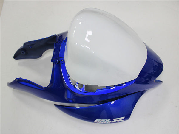 US STOCK NT Aftermarket Injection ABS Plastic Fairing Fit for GSXR 1300 Hayabusa 2008-2020 Blue White N012 Available in CA