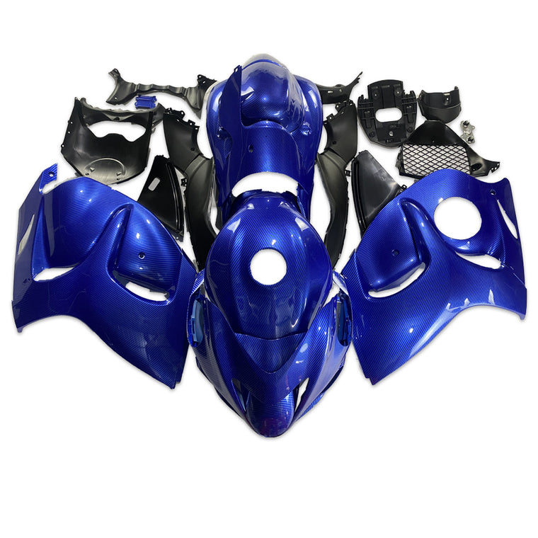 NT Fairing Fit for Suzuki 2008-2020 Hayabusa GSXR 1300 S06- Blue Carbon Fiber Look | ABS Injection, US Stock