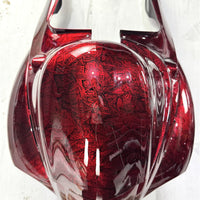 NT Aftermarket Injection ABS Plastic Fairing Fit for GSXR 1300 Hayabusa 2008-2020 Red Ice Cracked Forged Carbon Fiber Look S10