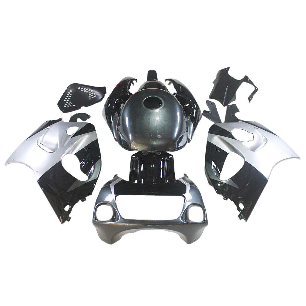 US STOCK NT Fairing Fit for Suzuki 1996-1999 GSXR600/750 SRAD w/ Tank Cover Silver Black U003 Available in CA
