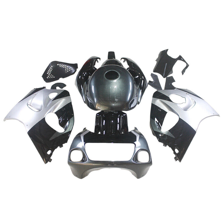 US STOCK NT Fairing Fit for Suzuki 1996-1999 GSXR600/750 SRAD w/ Tank Cover Silver Black U003 Available in CA