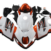 NT Aftermarket Injection ABS Plastic Fairing Fit for GSXR 1300 Hayabusa 1997-2007 Burnt Orange White N064