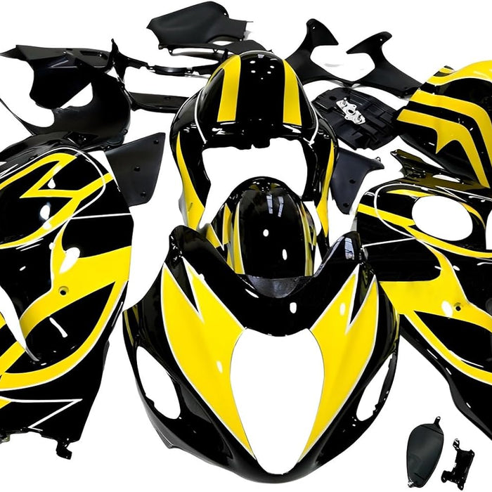 NT Aftermarket Injection ABS Plastic Fairing Fit for GSXR 1300 Hayabusa 1997-2007 Yellow Black N099