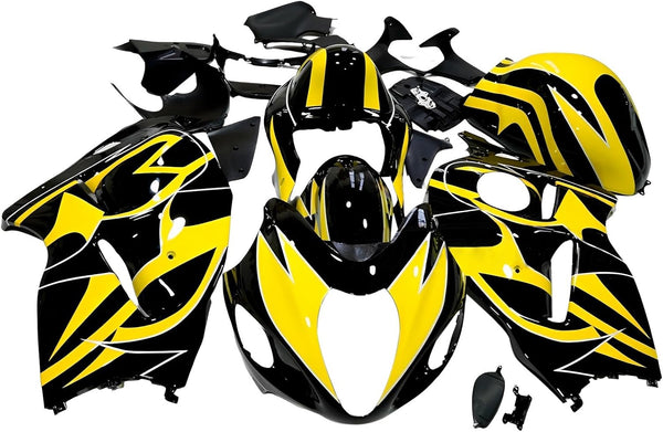 NT Aftermarket Injection ABS Plastic Fairing Fit for GSXR 1300 Hayabusa 1997-2007 Yellow Black N099