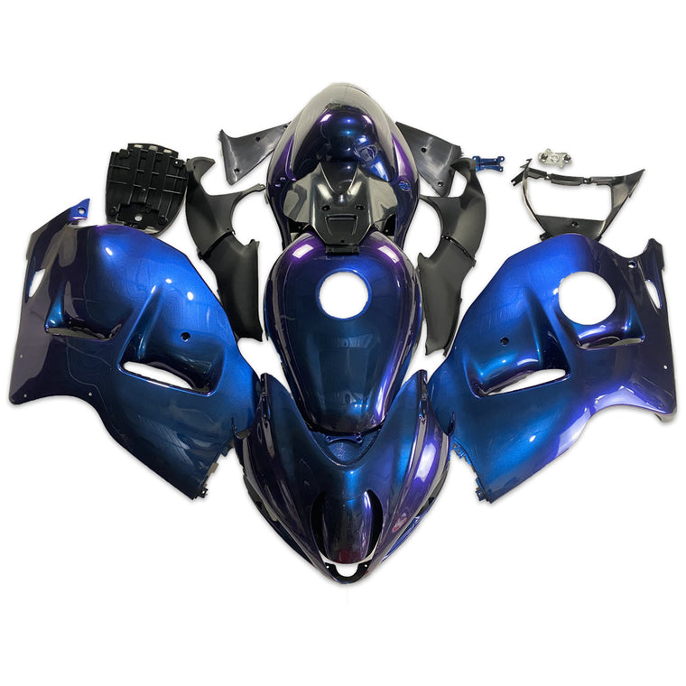 NT Fairing Fit for Suzuki 1999-2007 Hayabusa GSXR 1300 N94- Blue Purple Chameleon | ABS Injection, US Stock