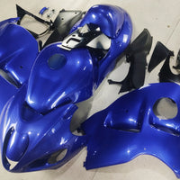 NT Aftermarket Injection ABS Plastic Fairing Fit for GSXR 1300 Hayabusa 1997-2007 Blue Carbon Fiber Look S03