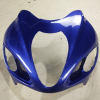 NT Aftermarket Injection ABS Plastic Fairing Fit for GSXR 1300 Hayabusa 1997-2007 Blue Carbon Fiber Look S03