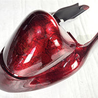 NT Aftermarket Injection ABS Plastic Fairing Fit for GSXR 1300 Hayabusa 1997-2007 Red Ice Cracked Forged Carbon Fiber Look S11