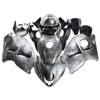 NT Aftermarket Injection ABS Plastic Fairing Fit for GSXR 1300 Hayabusa 1997-2007 Black Ice Cracked Forged Carbon Fiber Look S12