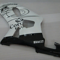 NT Aftermarket Injection ABS Plastic Fairing Fit for GSXR 600/750 2001-2003 White Black N055