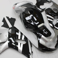 US STOCK NT Aftermarket Injection ABS Plastic Fairing Fit for GSXR 600/750 2001-2003 Silver Black N094 Available in CA