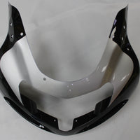 US STOCK NT Aftermarket Injection ABS Plastic Fairing Fit for GSXR 600/750 2001-2003 Silver Black N094 Available in CA
