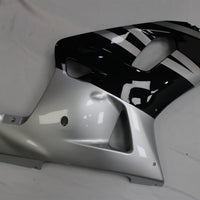 US STOCK NT Aftermarket Injection ABS Plastic Fairing Fit for GSXR 600/750 2001-2003 Silver Black N094 Available in CA