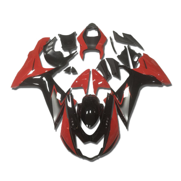 US STOCK NT Aftermarket Injection ABS Plastic Fairing Fit for GSXR 600/750 2011-2024 Red Black N031 Available in CA