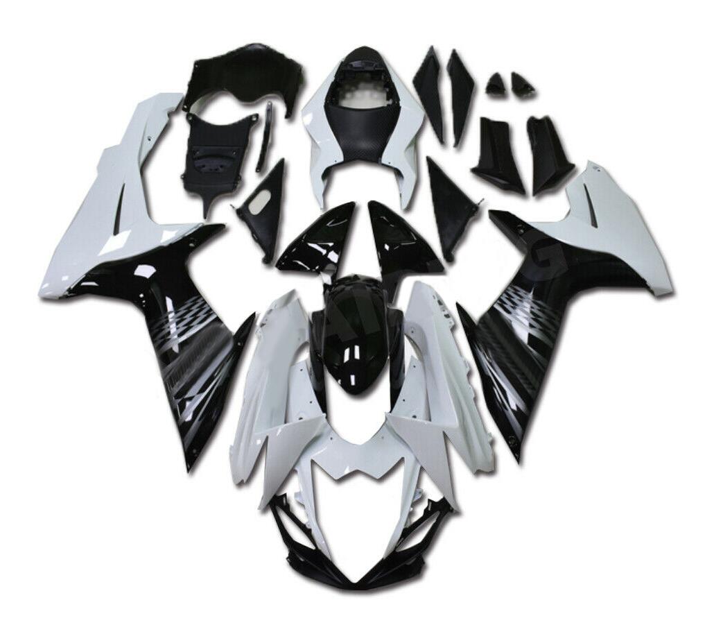 NT Fairing Fit for Suzuki 2011-2027 GSXR600/750 N040- Black White | ABS Injection, US Stock
