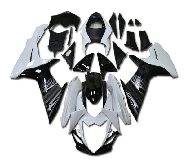 NT Aftermarket Injection ABS Plastic Fairing Fit for GSXR 600/750 2011-2024 Black White N040