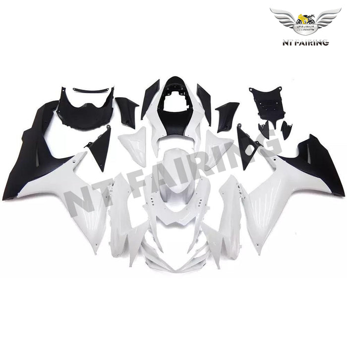 NT Aftermarket Injection ABS Plastic Fairing Fit for GSXR 600/750 2011-2024 White Black N057