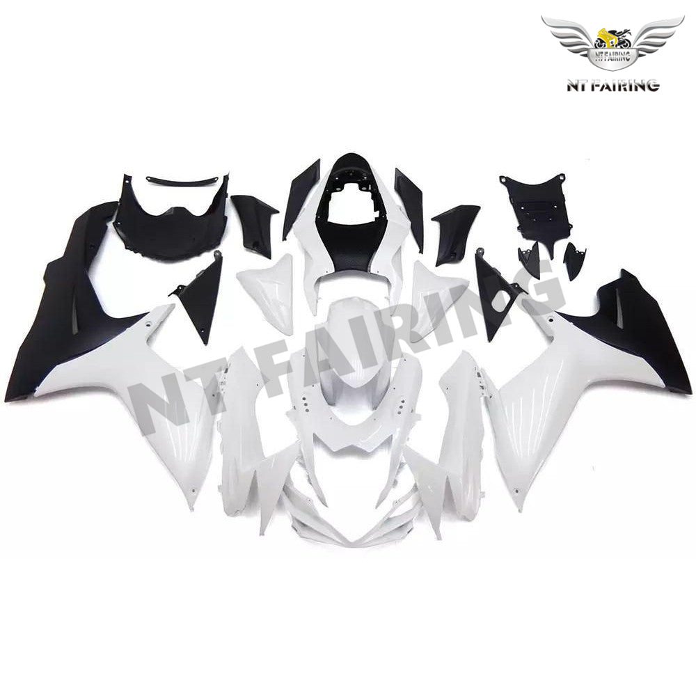 NT Fairing Fit for Suzuki 2011-2027 GSXR600/750 N057- White Black | ABS Injection, US Stock