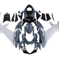 NT Aftermarket Injection ABS Plastic Fairing Fit for GSXR 600/750 2011-2024 Gray White N070