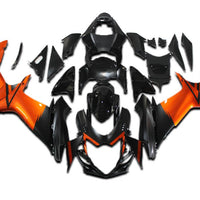 US STOCK NT Aftermarket Injection ABS Plastic Fairing Fit for GSXR 600/750 2011-2024 Orange Black N071 Available in TX