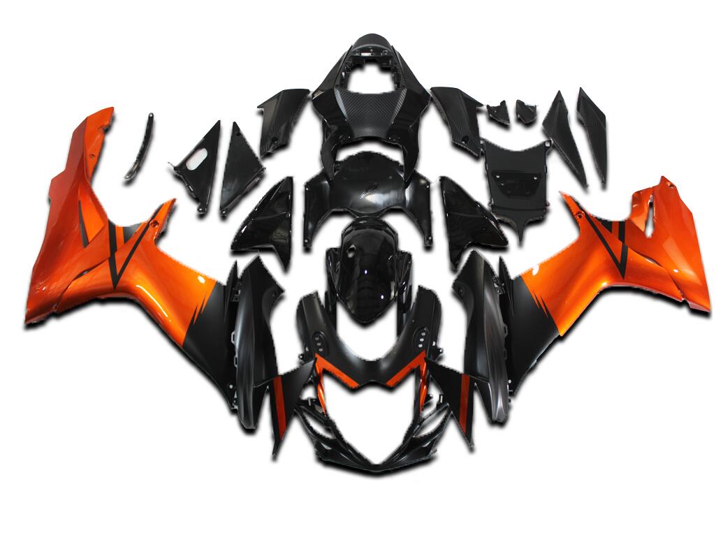 NT Fairing Fit for Suzuki 2011-2027 GSXR600/750 N071- Orange Black | ABS Injection, US Stock