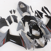 NT Aftermarket Injection ABS Plastic Fairing Fit for GSXR 600/750 2011-2024 Gray Black N078