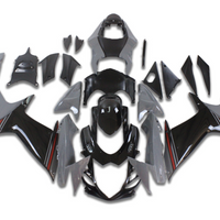 NT Aftermarket Injection ABS Plastic Fairing Fit for GSXR 600/750 2011-2024 Gray Black N078