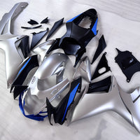NT Aftermarket Injection ABS Plastic Fairing Fit for GSXR 600/750 2011-2024 Matte Silver Blue N106