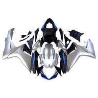 NT Aftermarket Injection ABS Plastic Fairing Fit for GSXR 600/750 2011-2024 Matte Silver Blue N106