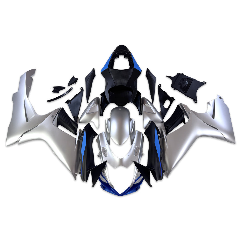 NT Fairing Fit for Suzuki 2011-2027 GSXR600/750 N106- Matte Silver Blue | ABS Injection